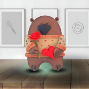 Plantilla Oso Love